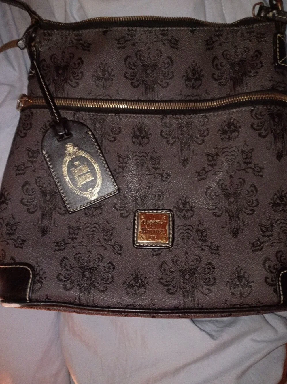 Dooney & Bourke Brown and Dark Brown Monogram Crossbody
